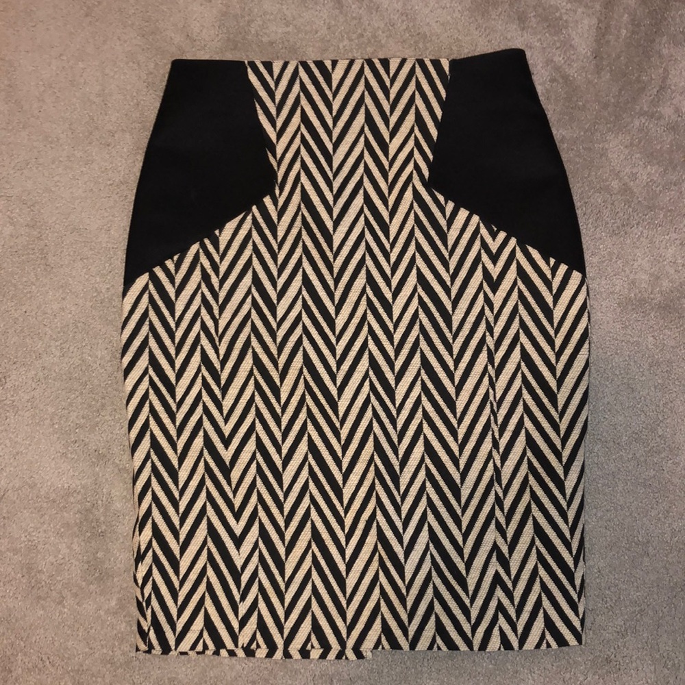 High waisted midi skirt